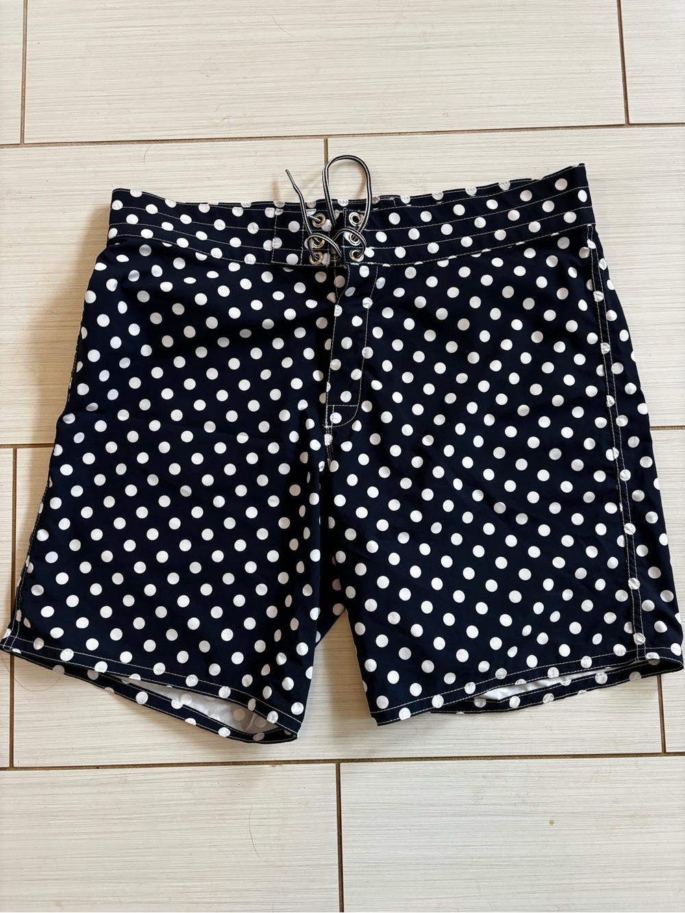 Birdwell Men’s Navy Polka Dot Swim/Board Shorts